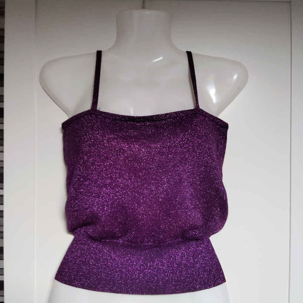 Express Stretch Silk Blend Spaghetti Strap Top Sz-M